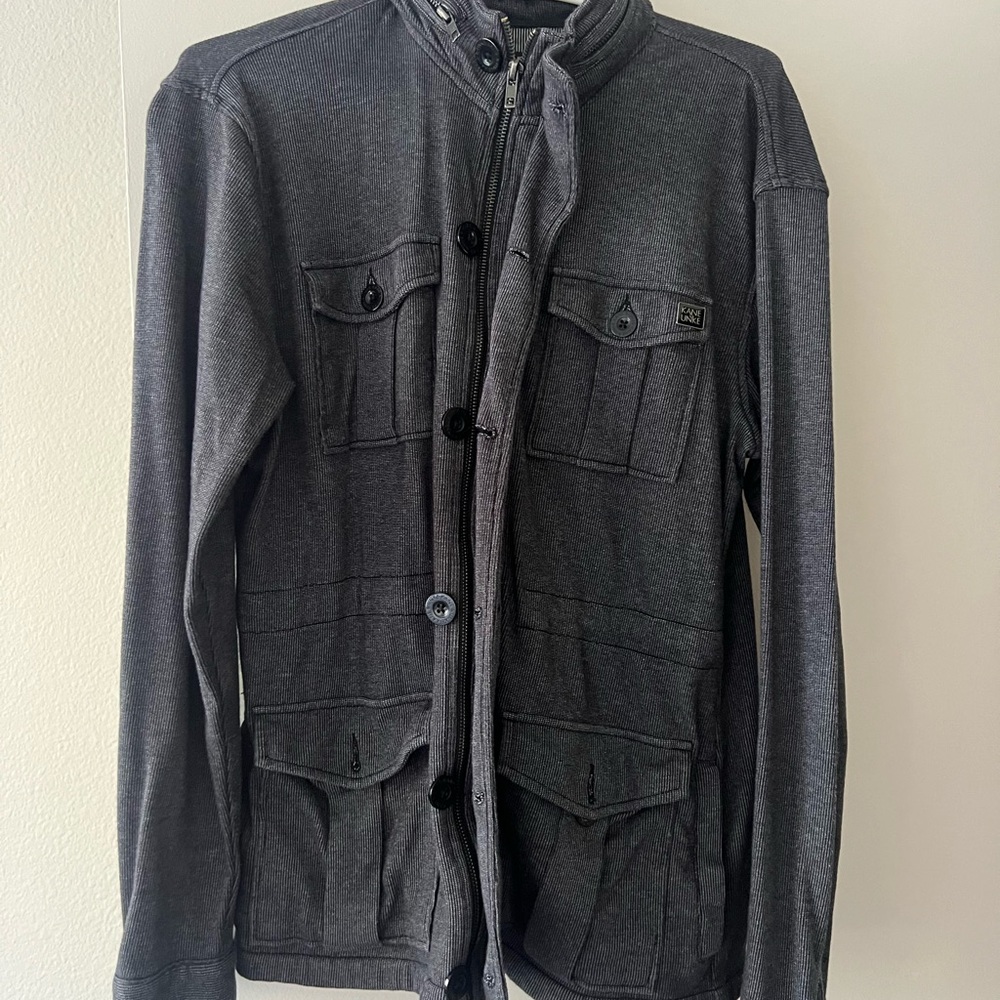 Kane & Unke Striped Gray Jacket